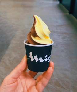 Drivu Saffron & Mirzam Chocolate Soft Serve Swirl