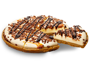 Drivu Ice Cream Pizza - Caramel Honeycomb Candy - Full Pizza