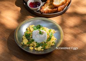 Drivu Scrambled Eggs with Croissant