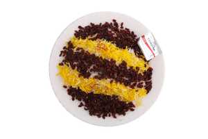 Drivu Saffron Rice with Pomegranate Plate (Medium)