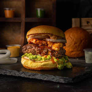 Drivu The Mexican Beef & Shrimp Burger