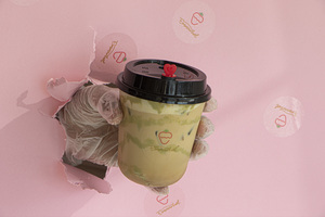 Drivu Iced Pistachio Latte