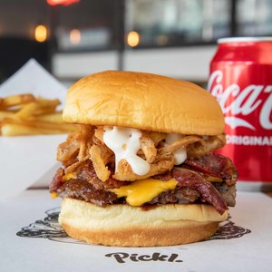 Drivu BBQ Bacon Cheese Burger Meal