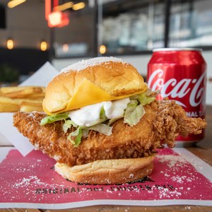 Drivu Chicken Caesar Sando Meal