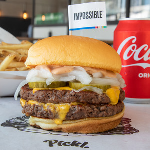 Drivu DBL Impossible Cheese Burger Meal (V)