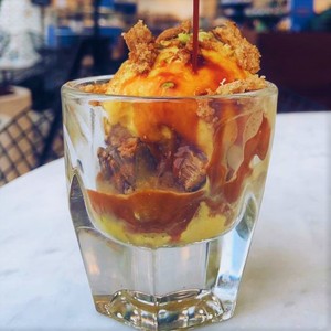 Drivu Saffron Espresso Sundae