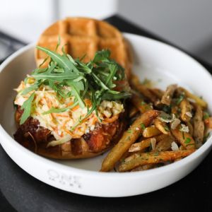 Drivu Waffle Chicken Burger