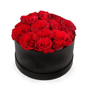 Drivu Luxury 15 Red Roses in Black Box (BO8)