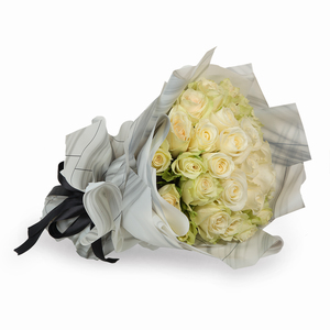 Drivu Luxury Pink Rose - White Bouquet (HB2)