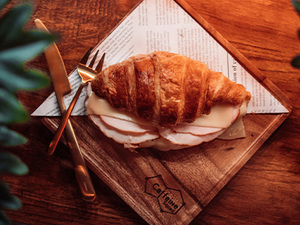 Drivu Turkey With Cheese Croissant