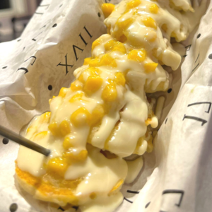 Drivu Mini Pancakes (White Chocolate and Mango)