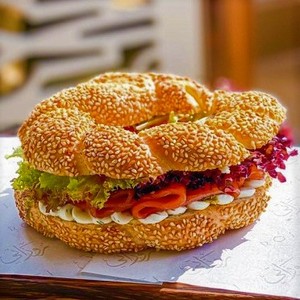 Drivu Smoked Salmon with Simit Bread