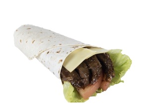 Drivu BBQ Steak & Cheese in Tortilla