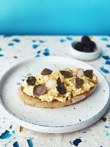 Drivu Truffle Scramble on Toast
