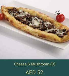 Drivu Flat Bread with Mushroom & Cheese